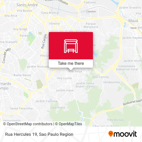 Rua Hercules 19 map