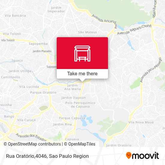 Rua Oratório,4046 map