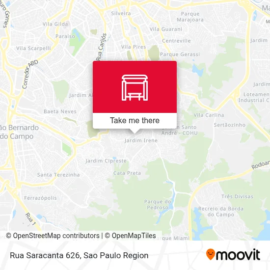 Rua Saracanta 626 map