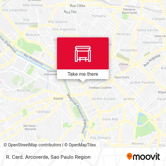 R. Card. Arcoverde map