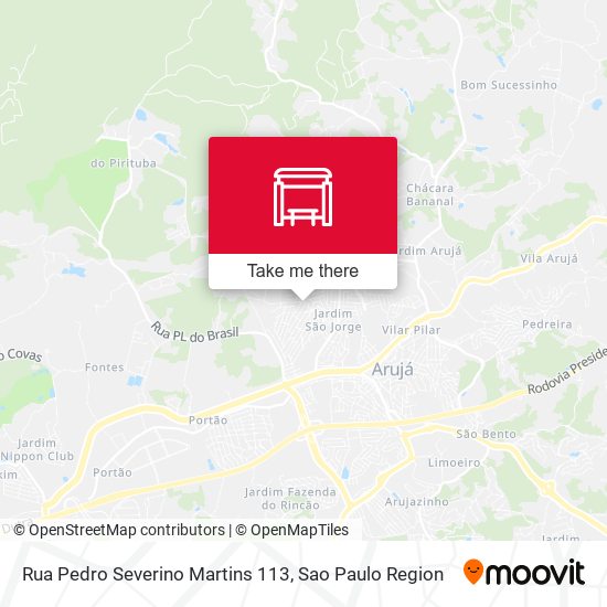Rua Pedro Severino Martins 113 map