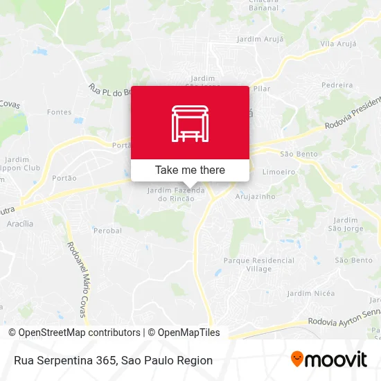 Rua Serpentina 365 map