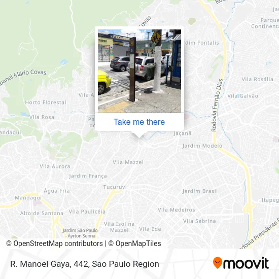 R. Manoel Gaya, 442 map