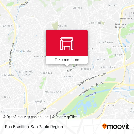 Rua Brasilina map