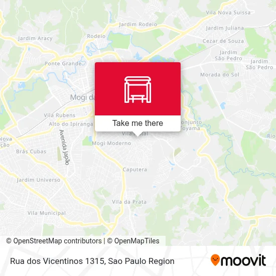 Rua dos Vicentinos 1315 map