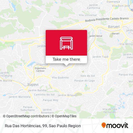 Rua Das Hortências, 99 map
