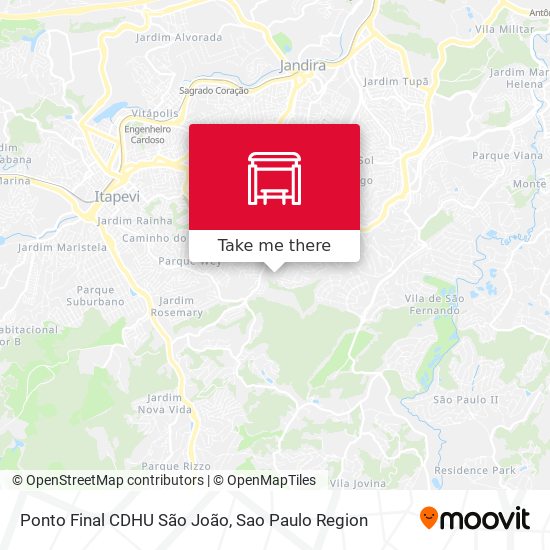 Ponto Final CDHU São João map