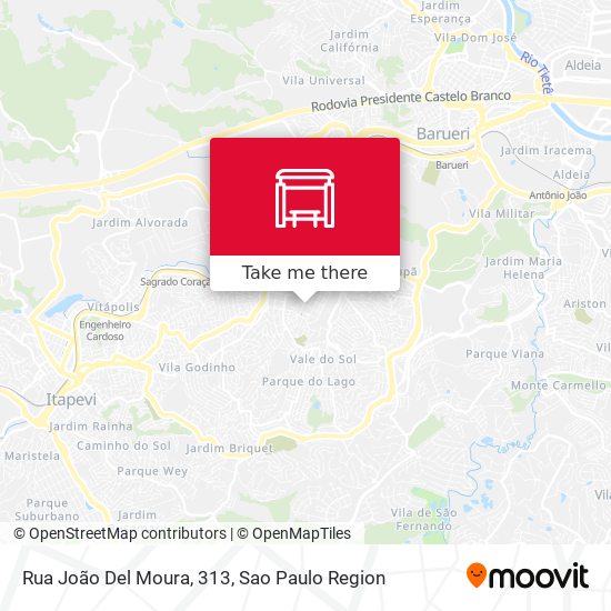 Rua João Del Moura, 313 map