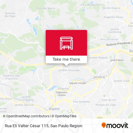 Rua Eli Valter César 115 map