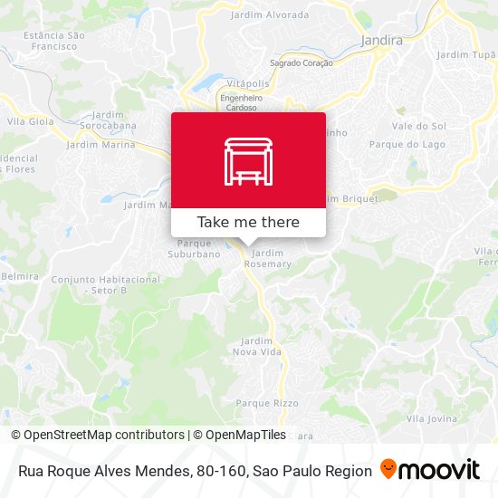 Rua Roque Alves Mendes, 80-160 map