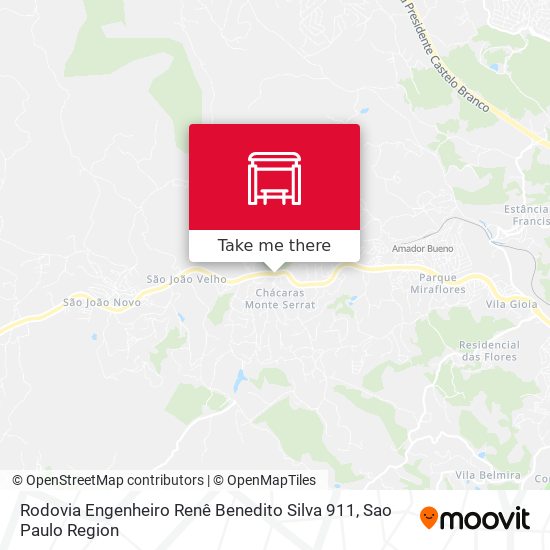 Rodovia Engenheiro Renê Benedito Silva 911 map