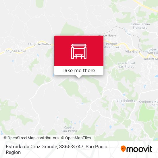 Estrada da Cruz Grande, 3365-3747 map