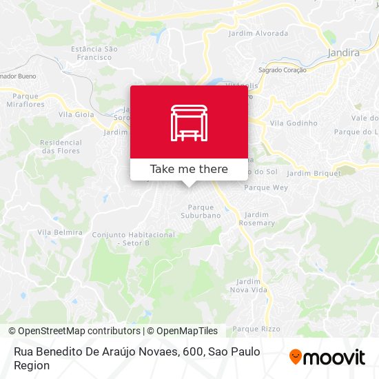 Rua Benedito De Araújo Novaes, 600 map