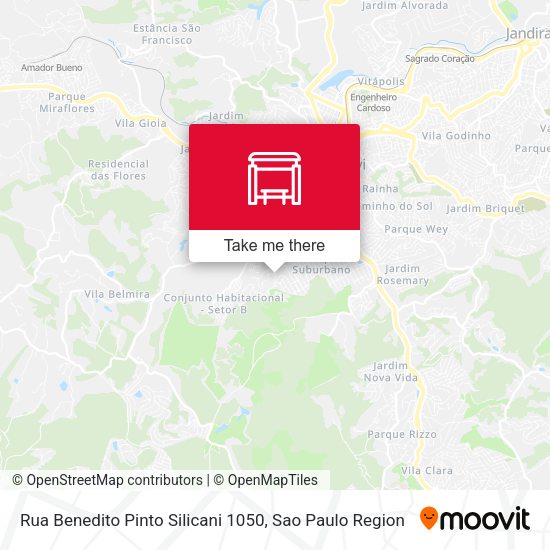 Rua Benedito Pinto Silicani 1050 map