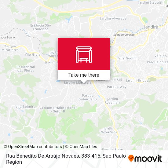 Rua Benedito De Araújo Novaes, 383-415 map