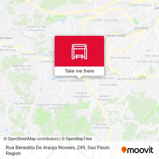 Rua Benedito De Araújo Novaes, 249 map