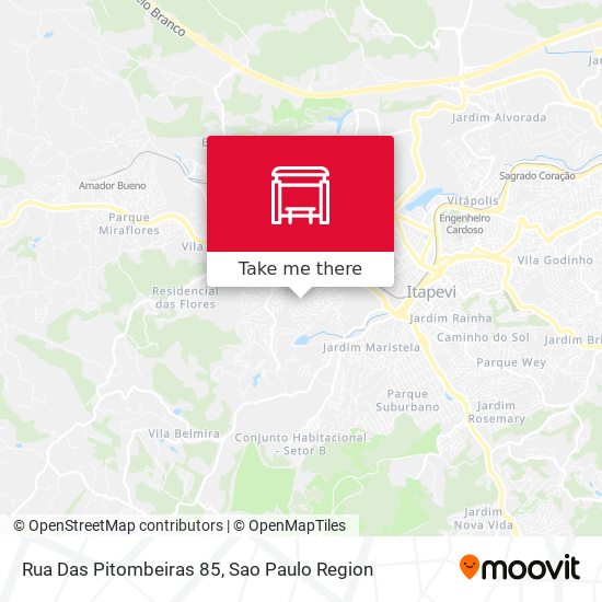 Rua Das Pitombeiras 85 map