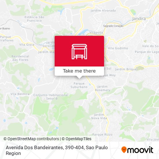 Avenida Dos Bandeirantes, 390-404 map