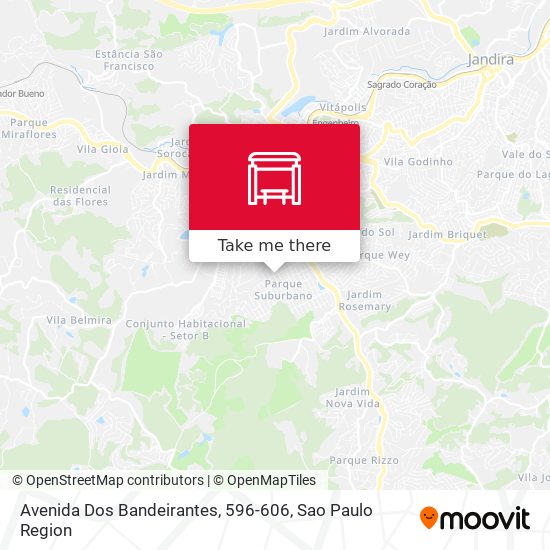 Avenida Dos Bandeirantes, 596-606 map