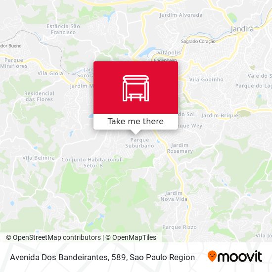 Avenida Dos Bandeirantes, 589 map