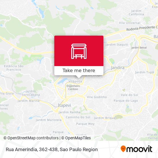 Rua Ameríndia, 362-438 map