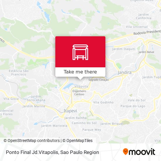 Ponto Final Jd.Vitapolis map
