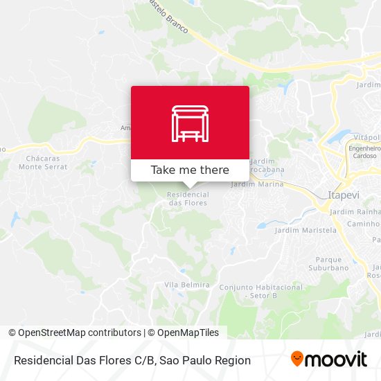 Residencial Das Flores C/B map