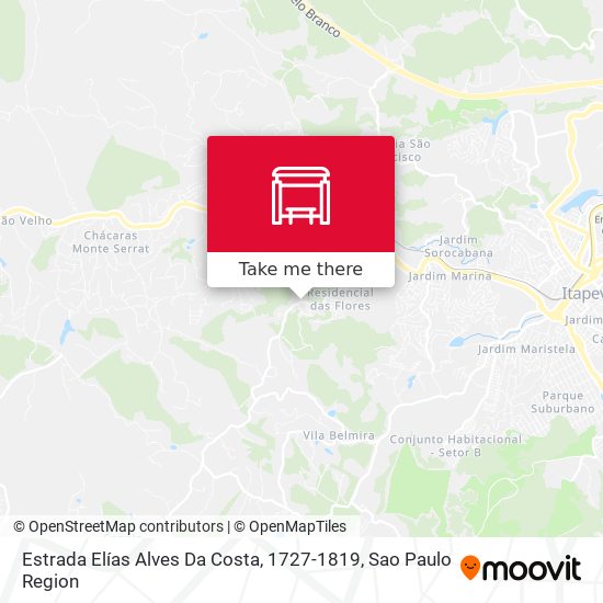 Estrada Elías Alves Da Costa, 1727-1819 map