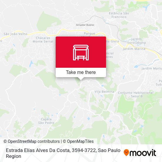 Estrada Elías Alves Da Costa, 3594-3722 map