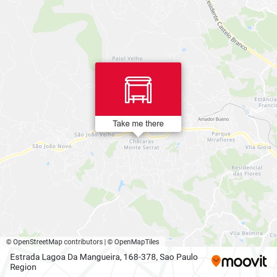 Estrada Lagoa Da Mangueira, 168-378 map