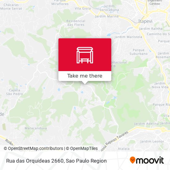Rua das Orquídeas 2660 map