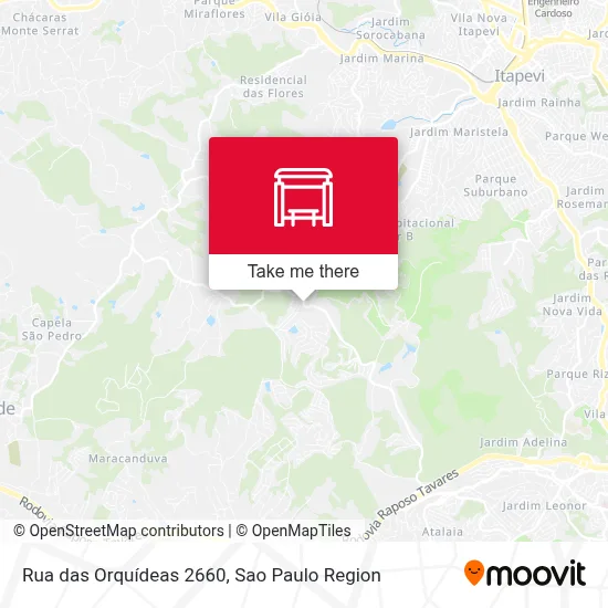 Rua das Orquídeas 2660 map