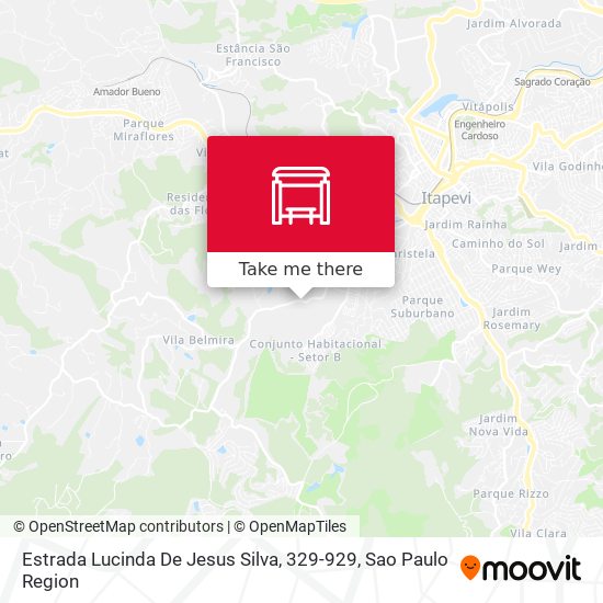 Estrada Lucinda De Jesus Silva, 329-929 map