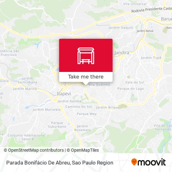 Parada Bonifácio De Abreu map