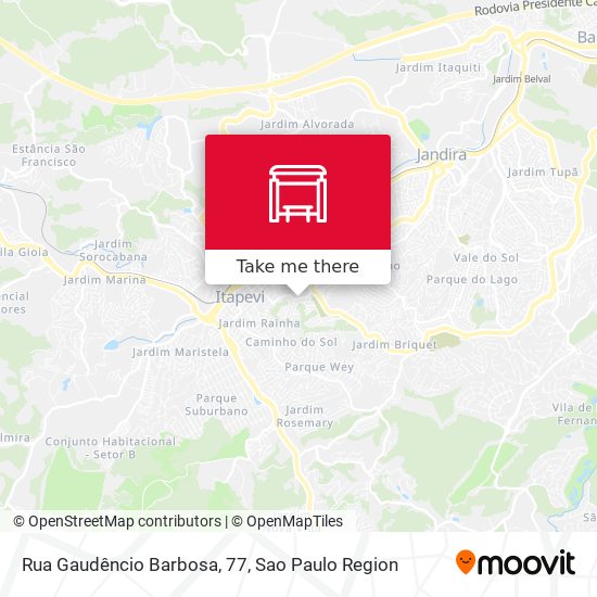 Rua Gaudêncio Barbosa, 77 map