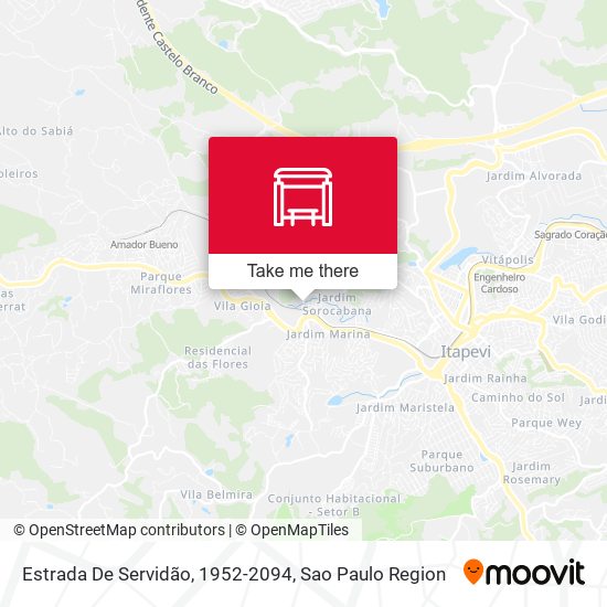 Estrada De Servidão, 1952-2094 map