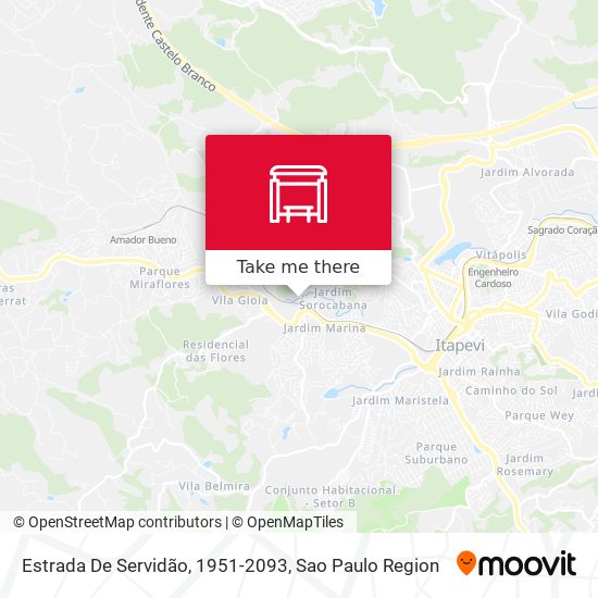 Estrada De Servidão, 1951-2093 map