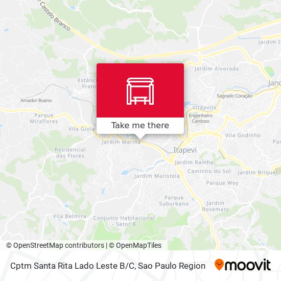 Cptm Santa Rita Lado Leste B/C map