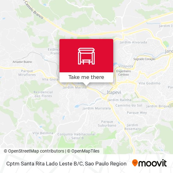 Mapa Cptm Santa Rita Lado Leste B/C