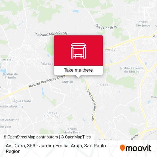 Av. Dutra, 353 - Jardim Emilia, Arujá map