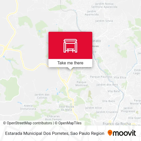 Estarada Municipal Dos Porretes map