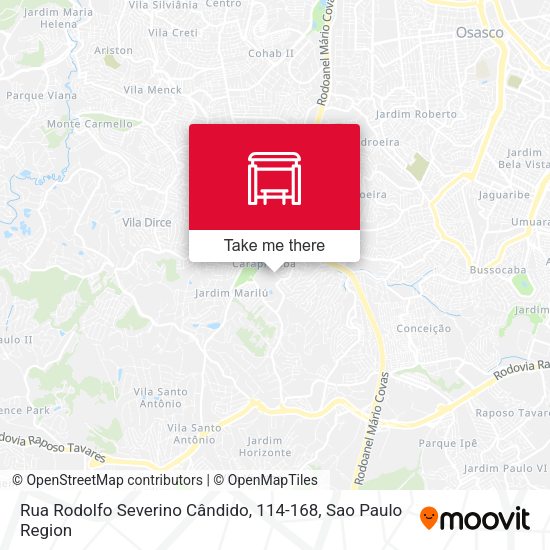 Rua Rodolfo Severino Cândido, 114-168 map