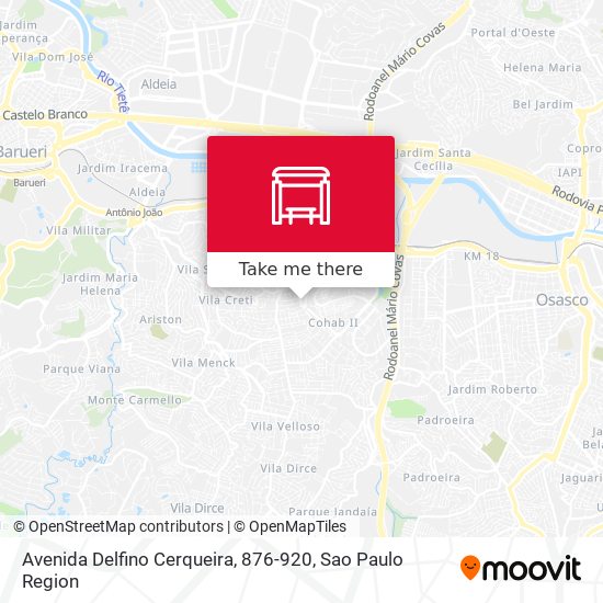 Avenida Delfino Cerqueira, 876-920 map