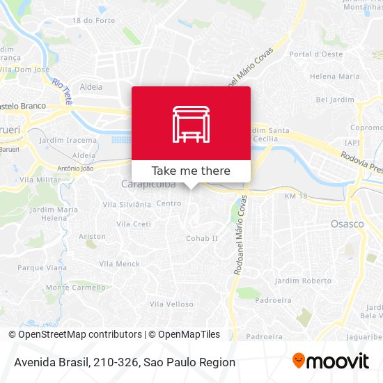 Mapa Avenida Brasil, 210-326