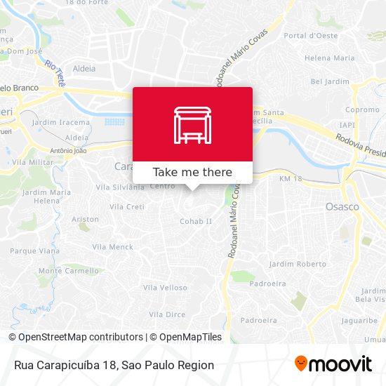 Mapa Rua Carapicuíba 18