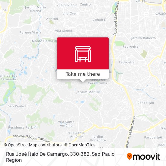 Rua José Ítalo De Camargo, 330-382 map