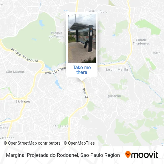 Marginal Projetada do Rodoanel map