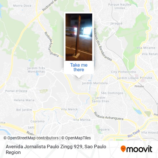 Mapa Avenida Jornalista Paulo Zingg 929