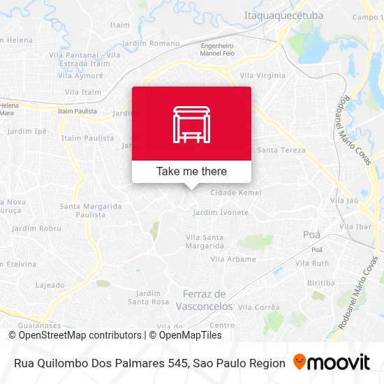 Rua Quilombo Dos Palmares 545 map