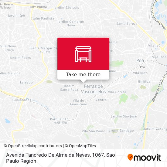 Avenida Tancredo De Almeida Neves, 1067 map